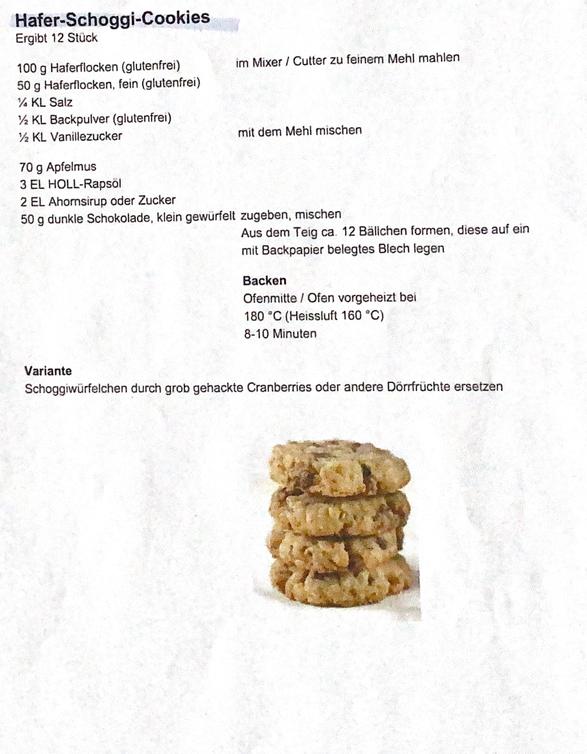 Hafer-Schoggi-Cookies